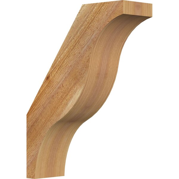 Ekena Millwork 4"W x 12"D x 16"H Funston Rough Sawn Knee Brace, Western Red Cedar BRC04X12X16FST00RWR - main